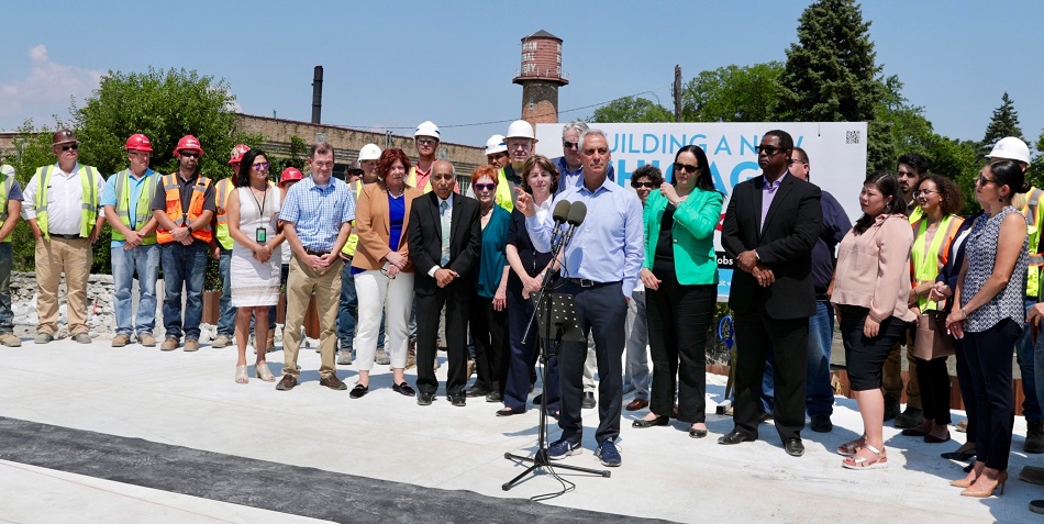 Mayor Emanuel Press Release Mayor Emanuel Celebrates the Completion of the Albany Park Stormwater